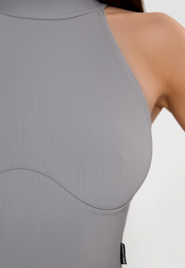 Bona Fide Топ спортивный - Ribbed Gray - фото 4