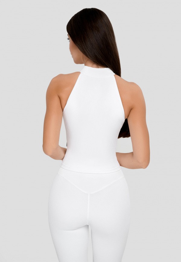 Bona Fide Топ спортивный - Ribbed White - фото 3