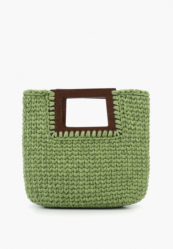 Kostochka Сумка - "MUSKARI" ручной работы с квадратными ручками из шпона европейского ореха и венге Lamoda Online Exclusive - фото 1