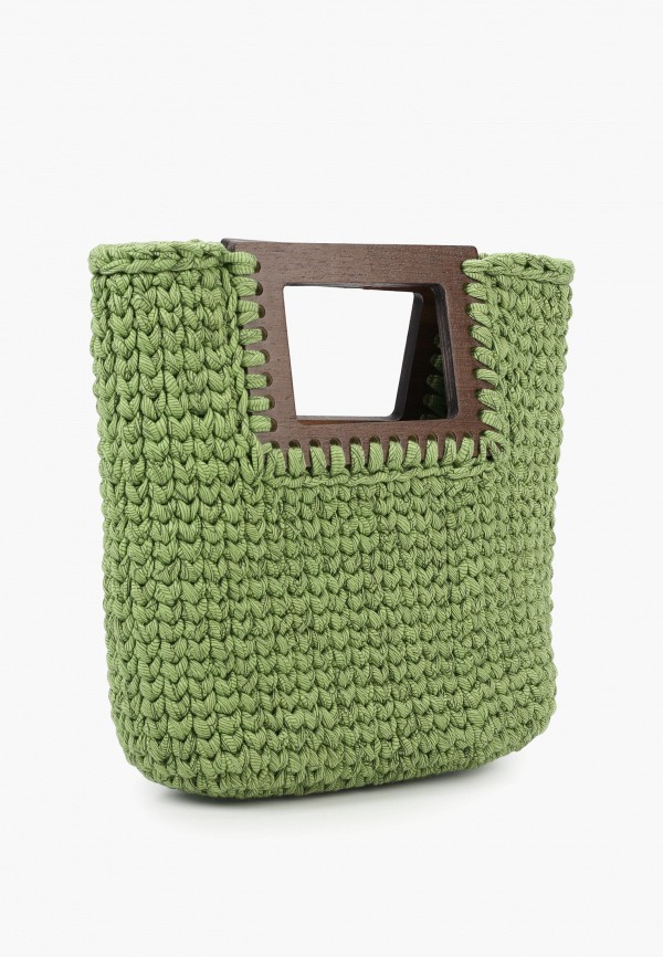 Kostochka Сумка - "MUSKARI" ручной работы с квадратными ручками из шпона европейского ореха и венге Lamoda Online Exclusive - фото 2