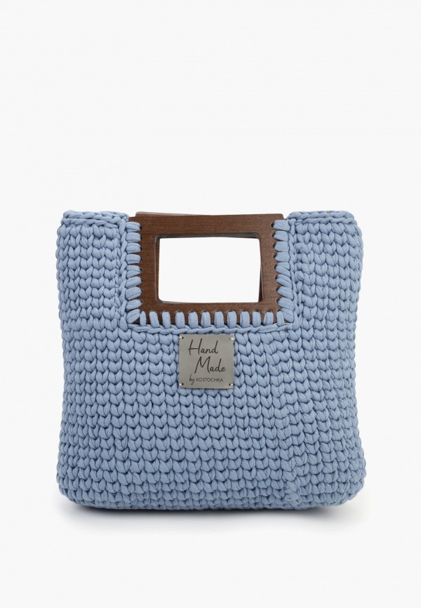 Kostochka Сумка - Сумка "MUSKARI" ручной работы с квадратными  ручками из шпона европейского ореха и венге  Lamoda Online Exclusive - фото 1