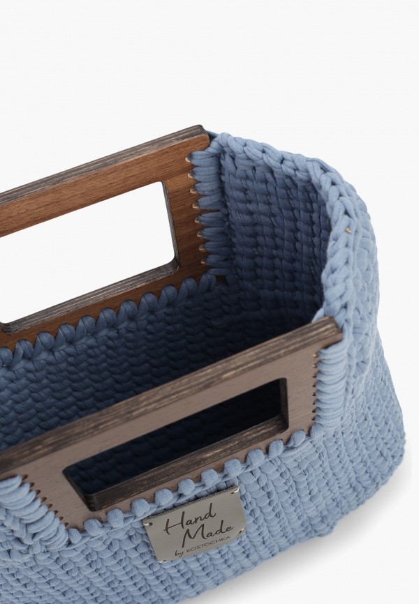 Kostochka Сумка - Сумка "MUSKARI" ручной работы с квадратными  ручками из шпона европейского ореха и венге  Lamoda Online Exclusive - фото 3