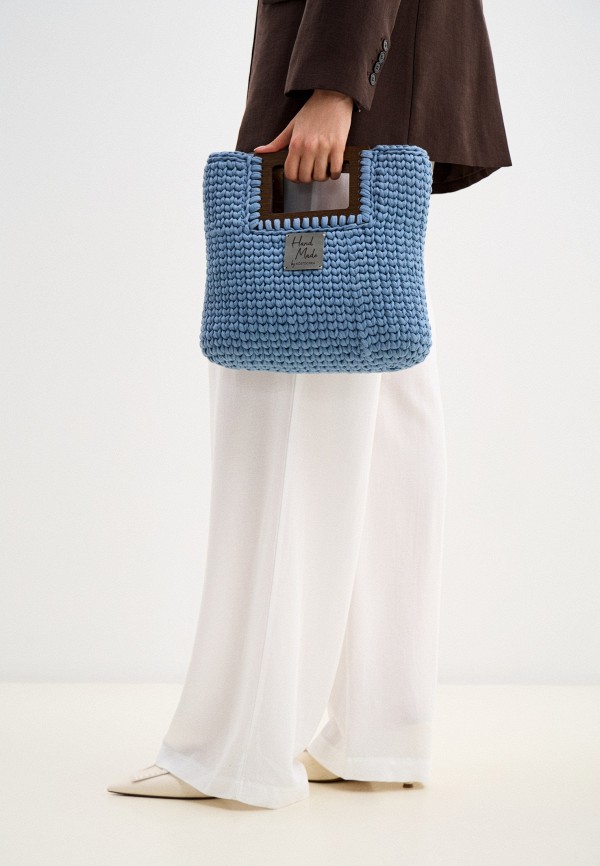 Kostochka Сумка - Сумка "MUSKARI" ручной работы с квадратными  ручками из шпона европейского ореха и венге  Lamoda Online Exclusive - фото 4