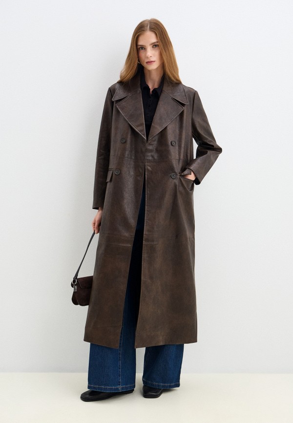 しー様 Плащ Re Reserved Lamoda Exclusive, цвет: коричневый, MP002XW1K39S