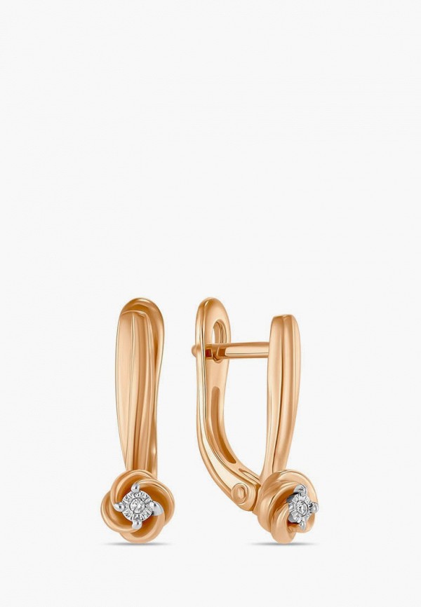 MIUZ Diamonds (Московский ювелирный завод) Серьги - фото 1