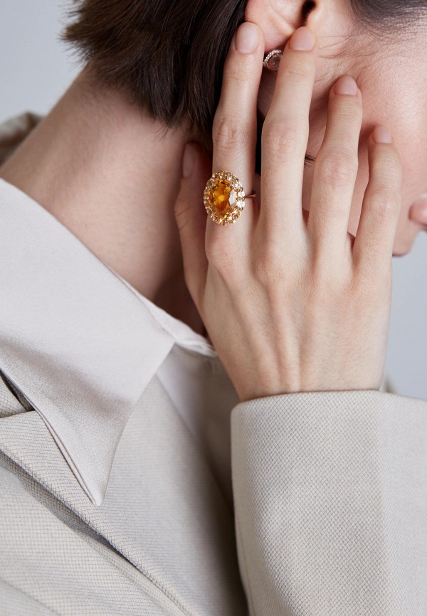 Secrets Кольцо - с цитрином овальной огранки - фото 4