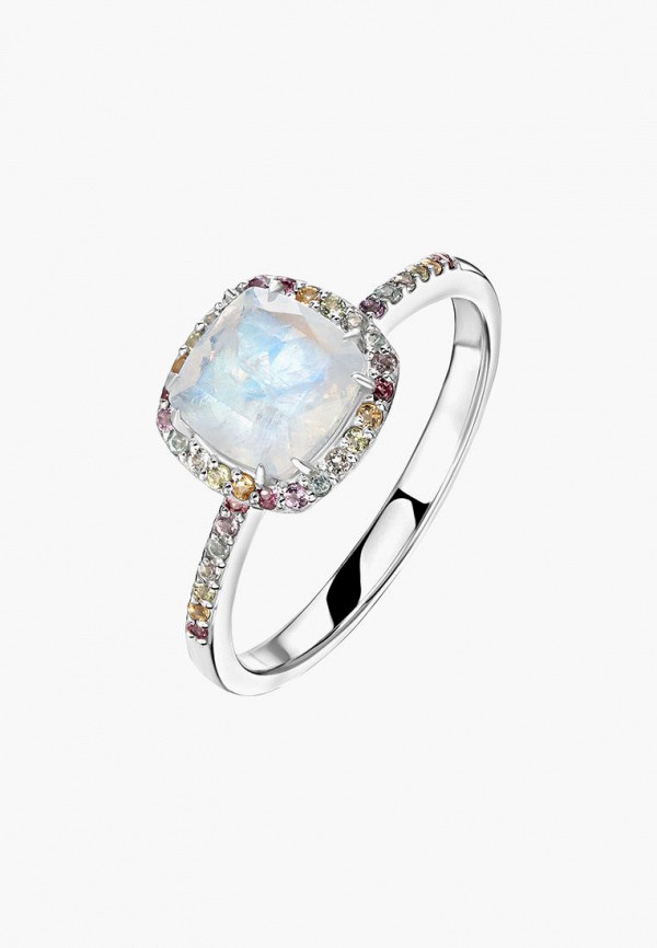 Secrets Кольцо - радужное с лунным камнем огранки кушон - фото 1