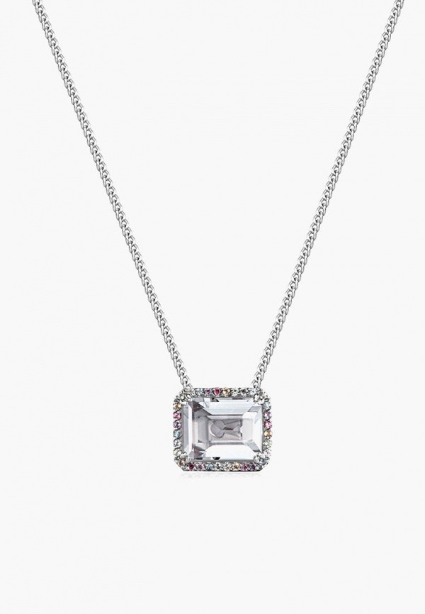 Secrets Подвеска - радужная с хрусталём огранки багет - фото 1