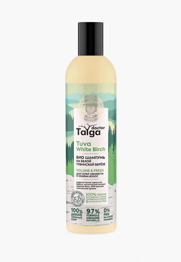 Natura Siberica Шампунь - Doctor Taiga «Био. Освежающий для супер свежести и объема волос», 400 мл - фото 1