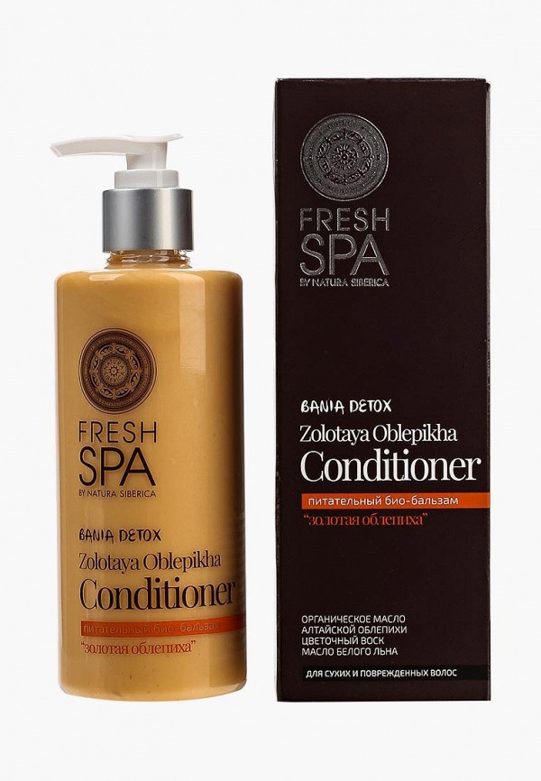 Natura Siberica Бальзам для волос - Fresh Spa Bania Detox питательный Золотая облепиха, 300 мл - фото 1