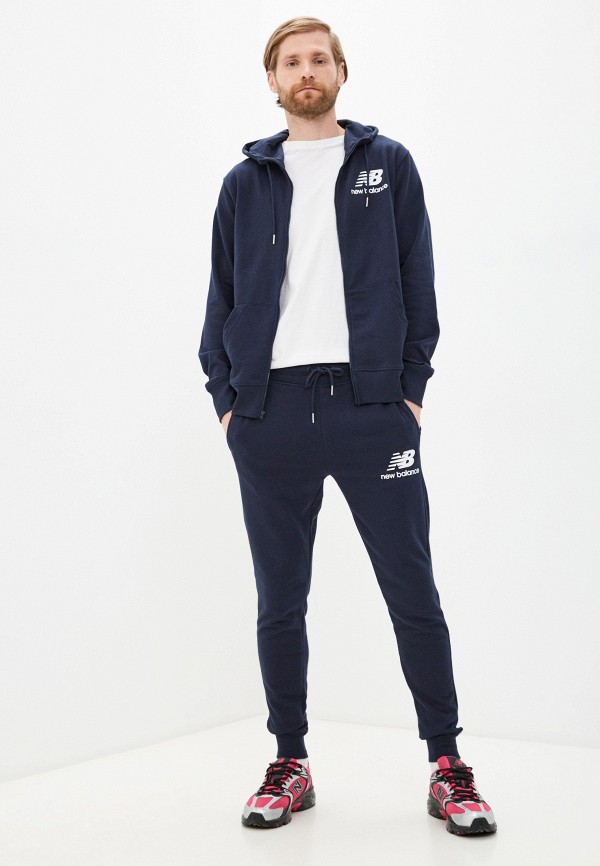 New Balance Толстовка - ESSENTIALS STACKED FULL ZIP HOODIE - фото 2