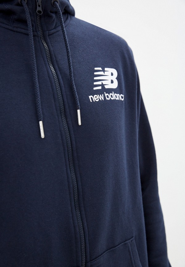 New Balance Толстовка - ESSENTIALS STACKED FULL ZIP HOODIE - фото 4