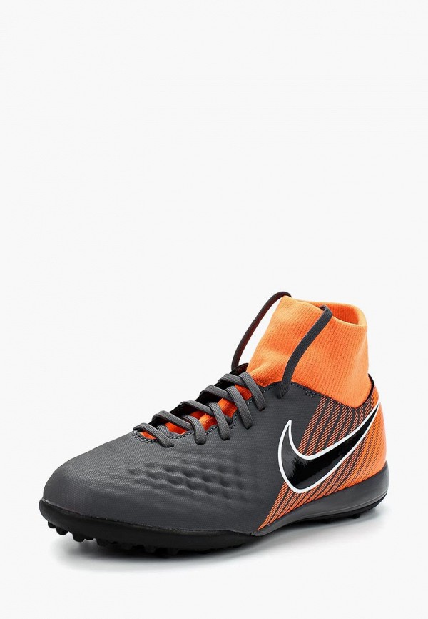 Шиповки Nike Kids' Jr. ObraX 2 Academy Dynamic Fit (TF) Turf Football Boot  , цвет: серый, NI464AKAANZ2 — купить в интернет-магазине Lamoda