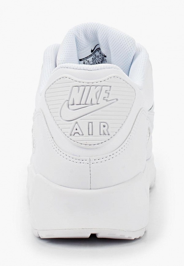 Nike air max 90 white leather junior hotsell