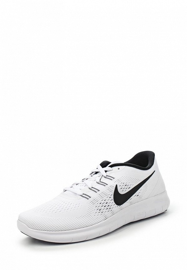 Nike free rn all white clearance