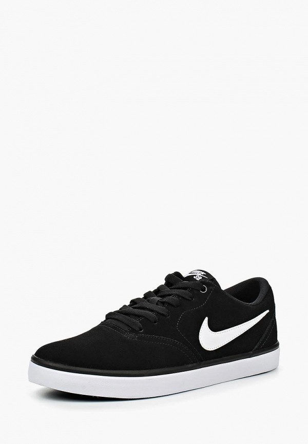 Кеды Nike MEN'S SB CHECK SOLARSOFT SKATEBOARDING SHOE , цвет: черный,  NI464AMJFD09 — купить в интернет-магазине Lamoda
