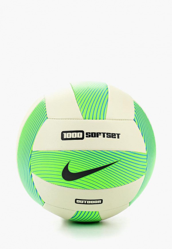 Мяч волейбольный Nike NIKE 1000 SOFTSET OUTDOOR VOLLEYBALL INFLATED WITH  BOX, цвет: зеленый, NI464DURRA63 — купить в интернет-магазине Lamoda