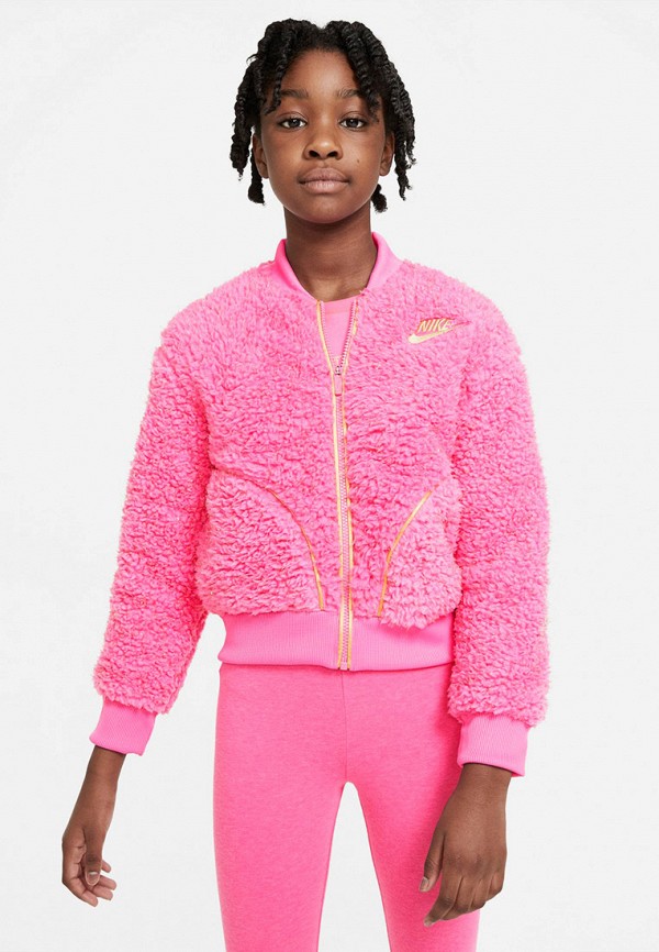 Nike Шуба - G NSW SHERPA SHINE FZ BOMR PR - фото 4