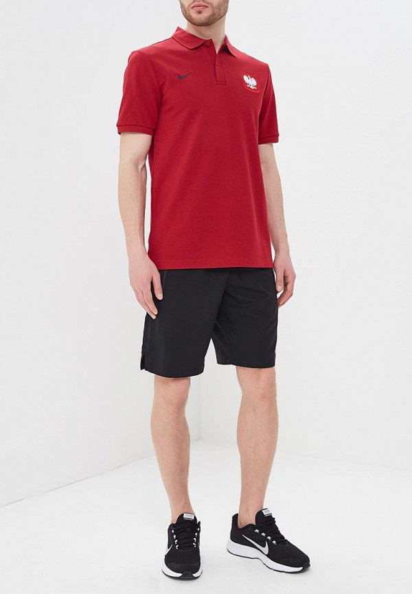 Поло Nike Nike Sportswear Poland Men's Polo, цвет: красный, NI464EMBBJI2 —  купить в интернет-магазине Lamoda