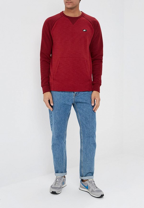 Nike Sportswear Optic Fleece Men s Crew NI464EMBWHX7 Lamoda