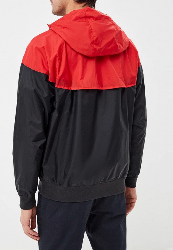 nike windrunner red and black