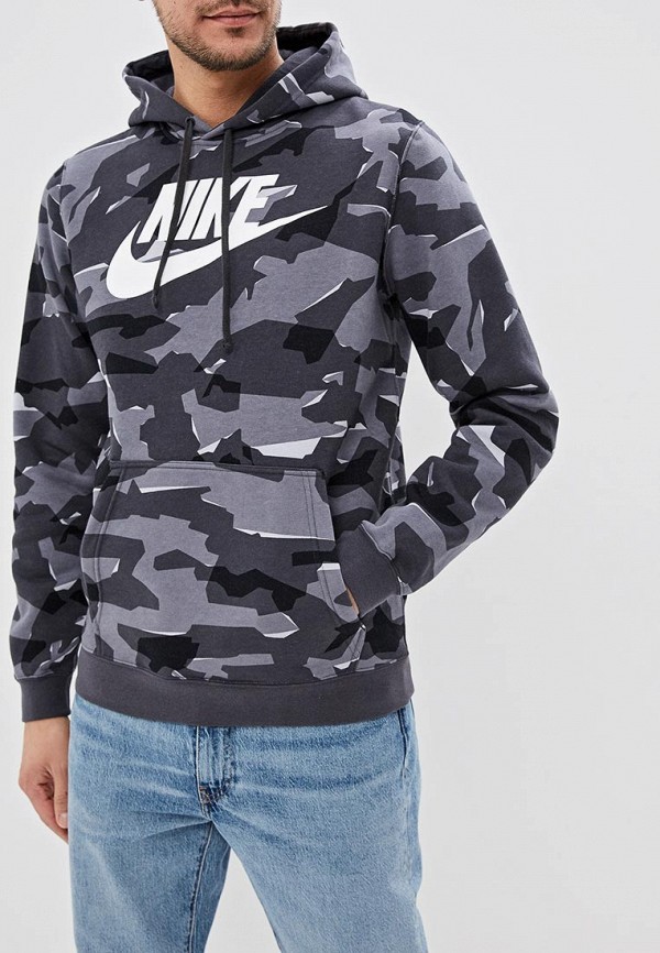 nike camo hoodie white