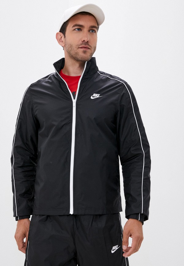Костюм спортивный Nike SPORTSWEAR MEN'S WOVEN TRACKSUIT, цвет: черный, NI464EMFLCL4 — купить в интернет-магазине Lamoda