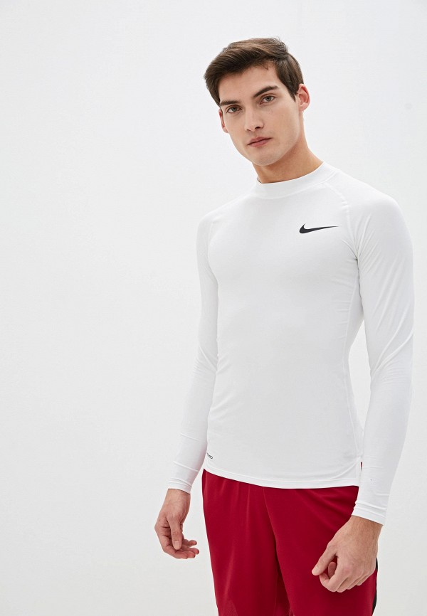 Лонгслив компрессионный Nike M NP TOP LS TIGHT MOCK, цвет: белый,  NI464EMHTXW5 — купить в интернет-магазине Lamoda