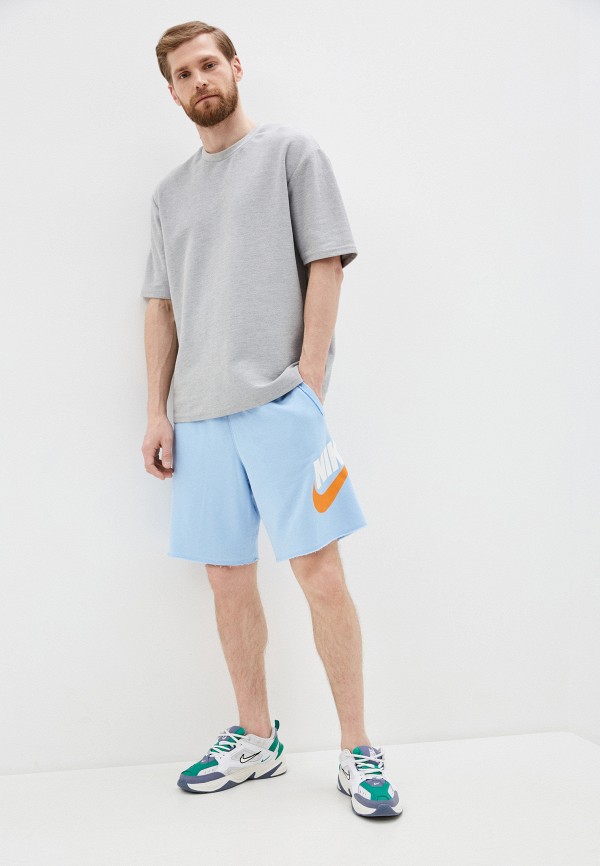 Шорты спортивные Nike M NSW HE SHORT FT ALUMNI, цвет: голубой