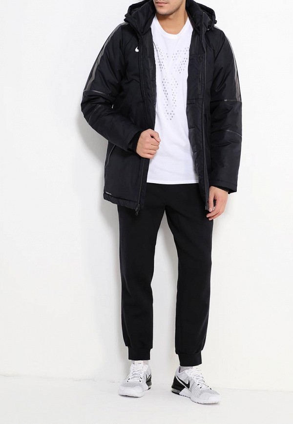 Куртка утепленная Nike TEAM SQUAD WINTER JACKET, цвет: черный, NI464EMJFL77  — купить в интернет-магазине Lamoda