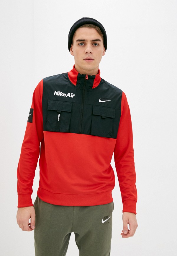 Олимпийка Nike M NSW NIKE AIR JKT HZ PK, цвет: красный, NI464EMJOEG5 —  купить в интернет-магазине Lamoda