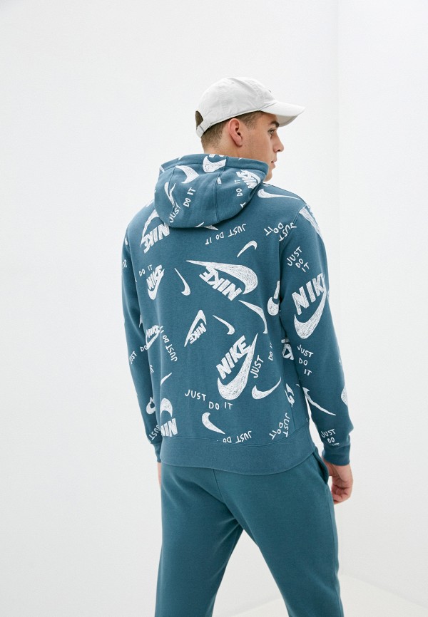 Nike Худи - M NSW CLUB HOODIE PO BB AOP 1 - фото 3