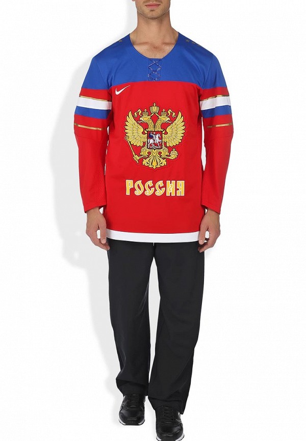 Свитер Nike IIHF TWILL JERSEY 1.3- RUSSIA - RUSSIA, цвет: красный