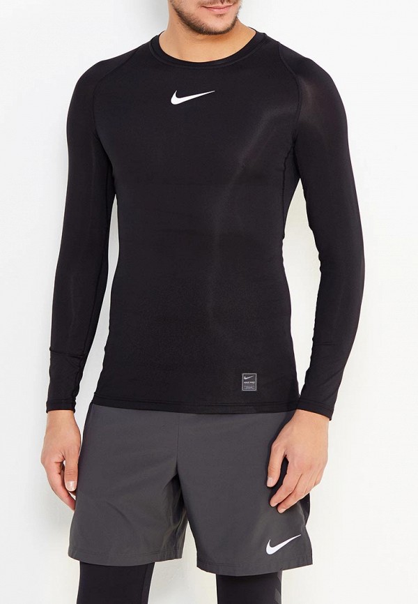 Лонгслив компрессионный Nike MEN'S PRO TOP , цвет: черный, NI464EMUGU41 —  купить в интернет-магазине Lamoda