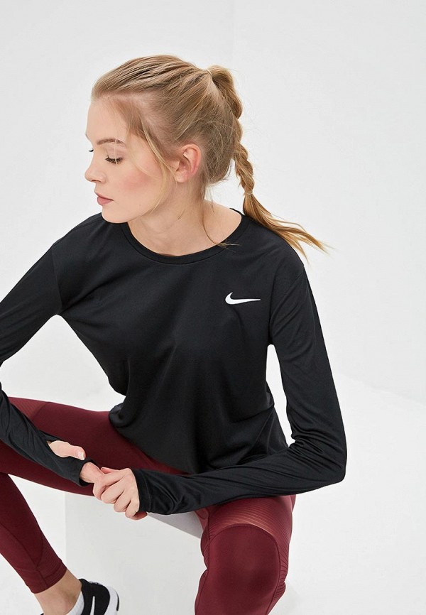 Nike Лонгслив спортивный - MILER WOMEN'S RUNNING TOP - фото 1