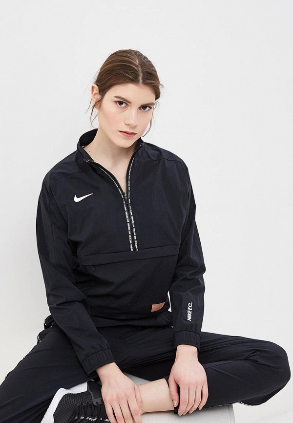 Ветровка Nike F.C. WOMEN'S LONG-SLEEVE SOCCER TOP, цвет: черный,  NI464EWETRD1 — купить в интернет-магазине Lamoda