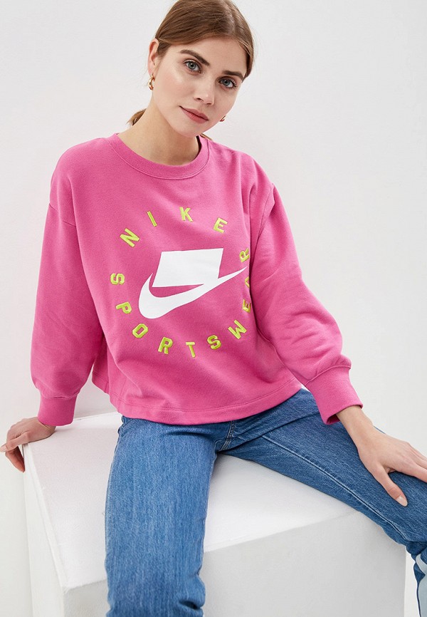 nike women's french terry crew