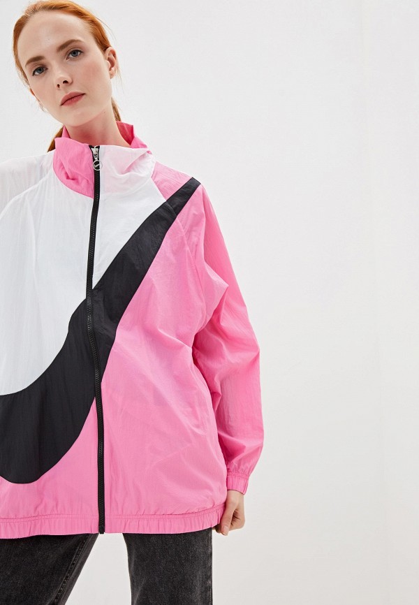 Nike swoosh jacket pink discount