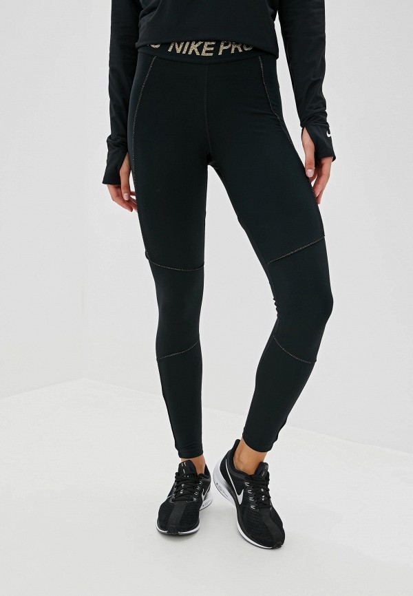 Тайтсы Nike Pro Fierce Women's 7/8 Tights, цвет: черный, NI464EWFNDR1 —  купить в интернет-магазине Lamoda