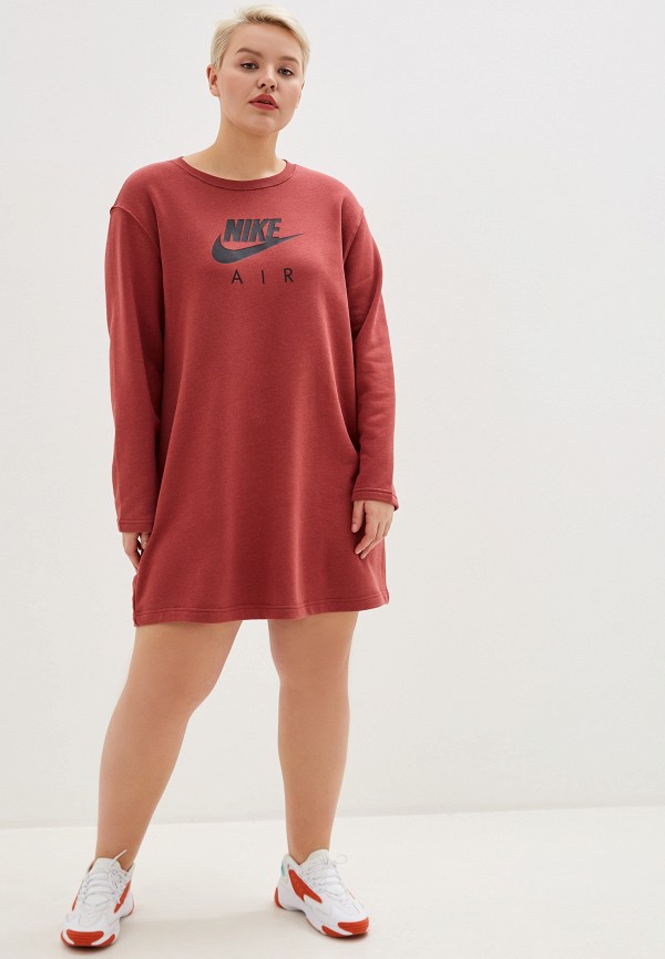 nike w nsw air crew dress bb flc