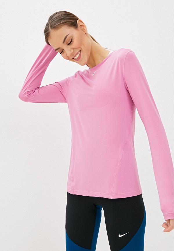 Nike Лонгслив спортивный - W NP TOP LS ALL OVER MESH - фото 1