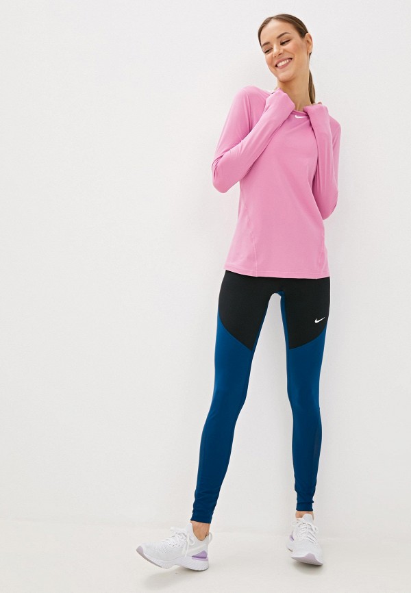 Nike Лонгслив спортивный - W NP TOP LS ALL OVER MESH - фото 2