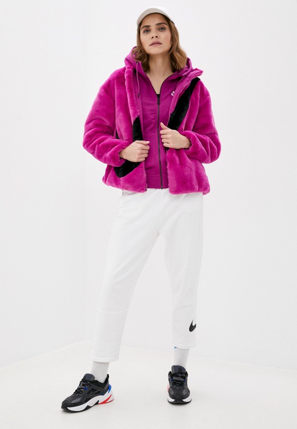 Шуба Nike W NSW JKT FAUX FUR, цвет: фиолетовый, NI464EWJOLE0 — купить в  интернет-магазине Lamoda