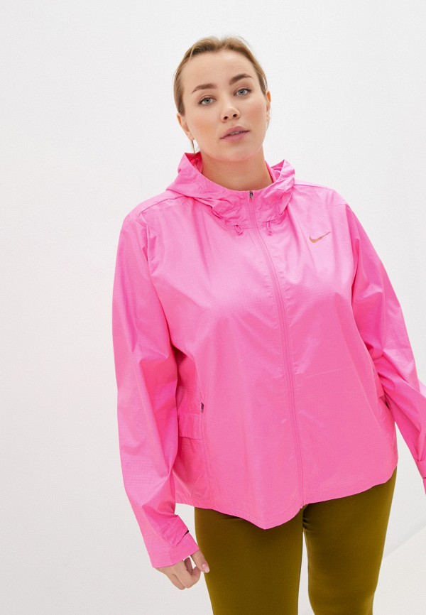 nike essential jacket pink