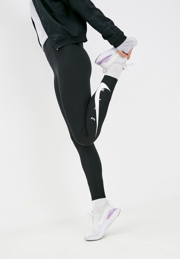 Nike Тайтсы - W NK SWOOSH RUN TIGHT 7/8 - фото 1