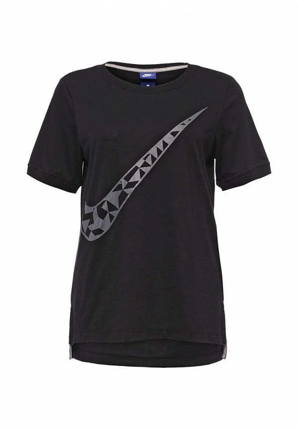 Футболка Nike W NSW TOP SS TANGRAMS GX, цвет: черный, NI464EWPKS51 — купить  в интернет-магазине Lamoda