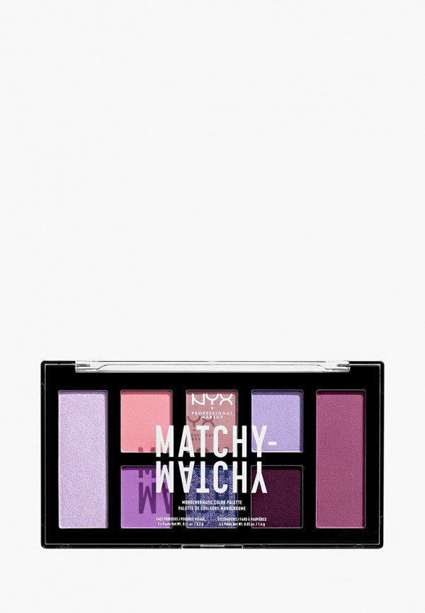 Nyx Professional Makeup Палетка для глаз - Matchy-Matchy Monochromatic Color Palette, оттенок 04, Lilac, 10 г - фото 1