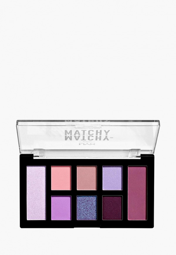 Nyx Professional Makeup Палетка для глаз - Matchy-Matchy Monochromatic Color Palette, оттенок 04, Lilac, 10 г - фото 2
