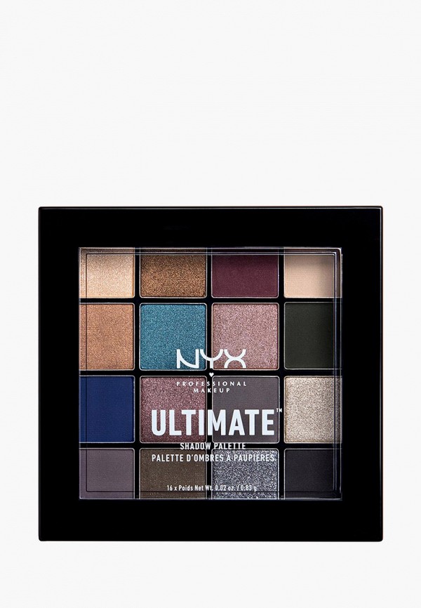 Nyx Professional Makeup Палетка теней для век - ULTIMATE SHADOW PALETTE, тон 10 Ash, 13 г - фото 1