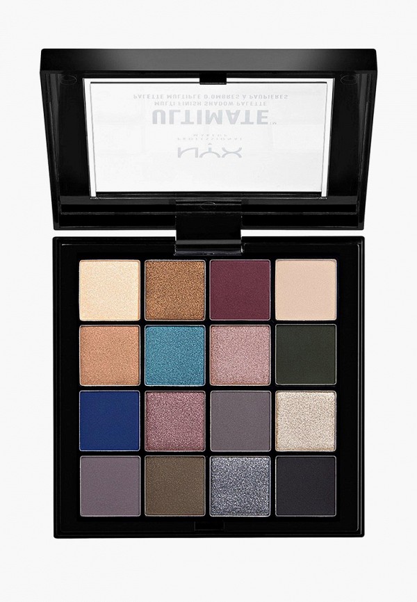 Nyx Professional Makeup Палетка теней для век - ULTIMATE SHADOW PALETTE, тон 10 Ash, 13 г - фото 2